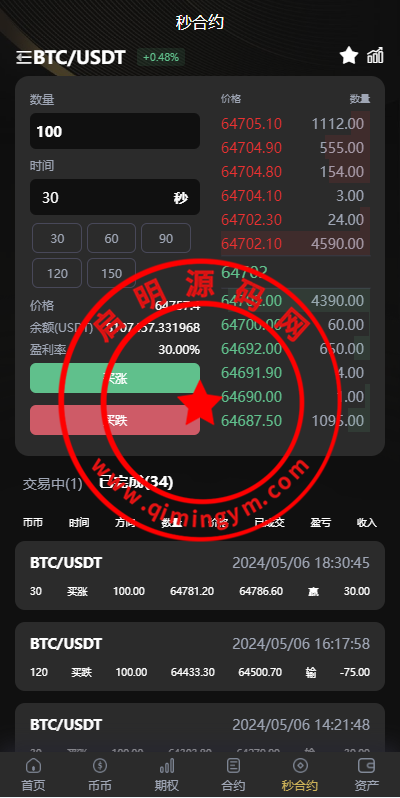 海外多语言交易所系统/币币/期权/秒合约/永续合约交易